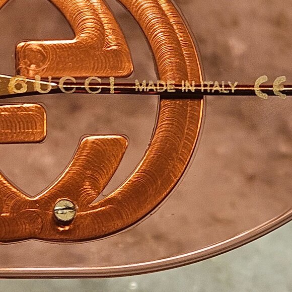 GUCCI HOLLYWOOD FOREVER OVERSIZED SQUARE PINK EMBELLISHED CRYSTAL SUNGLASSES - Picture 7 of 7